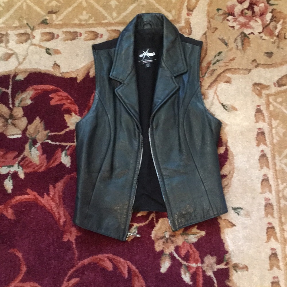 Leather vest size XS